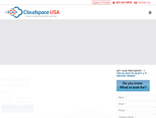 Tablet Screenshot of cloudspaceusa.com